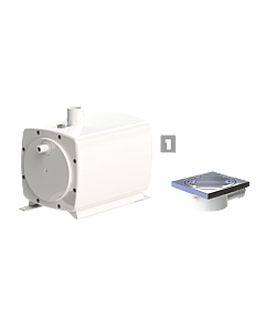 SFA SaniFloor Waste water lifting station 0050P for tiled floor, total height 68 mm, white