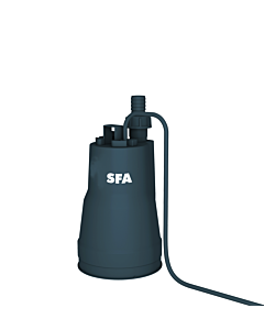 pompe à eau sale SFA SANIPUDDLE-001 avec fonction d&#39;aspiration plate, pour le drainage du sous-sol