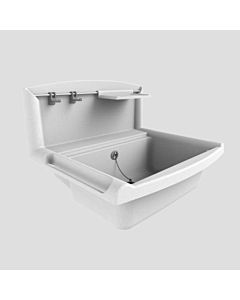 Sanit multiset Funktionsbecken 60005B60099  granit mit Spritzschutzrückwand