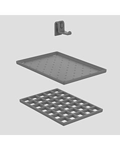 Sanit Ablageset anthrazit 60006000099  für Funktionsbecken multiset 60005B60099