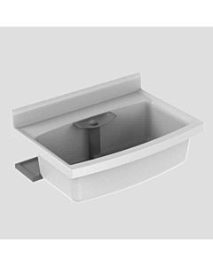 Sanit Beckenkombination maxi 60008B60099  granit, Ablage  anthrazit, mit Standrohr, Trichter