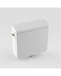 Réservoir sanitaire 91.903.01..0000 blanc, avec robinet d&#39;arrêt G 1/2 et tuyau de raccordement, niveau bas