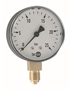 Syr - Sasserath Manometer 2000.00.907 G 1/4, 0-25 bar, mit senkrechtem Anschluss