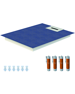 Schedel Line Flow shower element LI2KF901218 120 x 180 cm, slope on one side