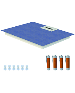 Schedel Line Flow shower element LI2KF901210 120 x 100cm, slope on one side