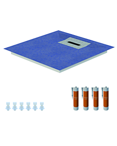 Schedel Line Flow élément de douche LI1KF601010 100 x 100 cm, pente sur quatre côtés