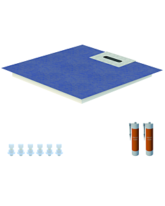 Schedel Line Flow shower element LI2KF609090 90 x 90 cm, slope on one side