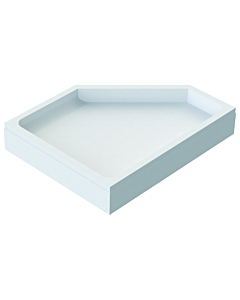 Schedel Bette Caro Duschwannenträger SD22078 90x80x6,5cm, 5 angles, hauteur 17cm