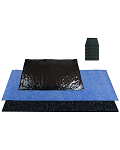 Schedel MULTISTAR SiLENCIO sound insulation set SIL18080S 180x80cm, for steel bath, 11 bitumen mats