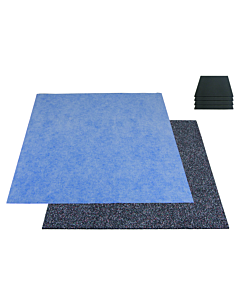 Schedel MULTISTAR SiLENCIO sound insulation set SIL100100S 1000x1000mm, for steel shower tray, 4 bitumen mats