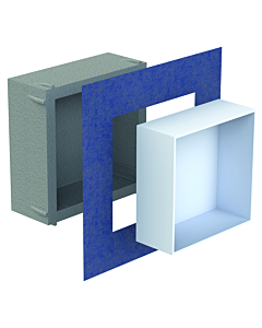 Schedel Multistar vision Nischeneinsatz BOX3030 300 x 300 x 120 mm, rahmenlos, bianco weiß