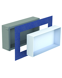 Schedel Multistar vision Nischeneinsatz BOX3060 300 x 600 x 120 mm, rahmenlos, bianco weiß