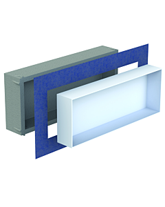 Schedel Multistar vision Nischeneinsatz BOX3080 300 x 800 x 120 mm, rahmenlos, bianco weiß