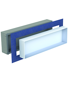 Schedel Multistar vision Nischeneinsatz BOX30100 300 x 1000 x 120 mm, rahmenlos, bianco weiß