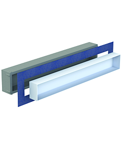 Schedel Multistar vision Nischeneinsatz BOX20143 200 x 1430 x 120 mm, rahmenlos, bianco weiß