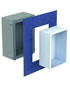 Schedel Multistar vision Nischeneinsatz BOX3020MR 300 x 200 x 120 mm, mit Rahmen, bianco weiß