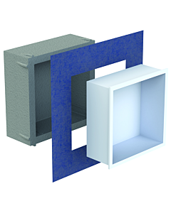 Schedel Multistar vision Nischeneinsatz BOX3030MR 300 x 300 x 120 mm, mit Rahmen, bianco weiß