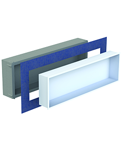 Schedel Multistar vision Nischeneinsatz BOX30100MR 300 x 1000 x 120 mm, mit Rahmen, bianco weiß