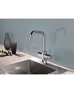 Schell Grandis e mélangeur de cuisine électronique 002420699 avec compartiment à piles, 6 V, pour eau mitigée, chromé