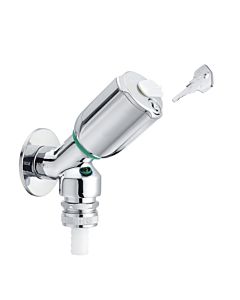 Schell dispositif soupape à siège incliné SECUR 035730699 RV, RB, verrouillable, 2000 /2&quot;, chromé