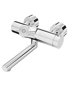 Schell mural de lavabo Vitus 016540699 210 mm, fonctionnement sur piles, désinfection, chromé