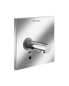 Schell Linus 019420699 plaque frontale en laiton, avec bec 230 mm, électronique de capteur infrarouge, eau froide, fonctionnement sur secteur