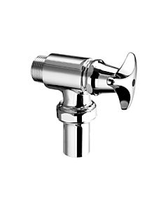 Schell match1 WC valve 027030699 DN 20, with three star handle, chrome-plated