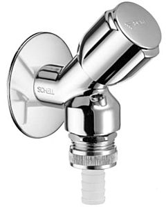 Schell Comfort Geräteschrägsitzventil 033920699 mit Rückflussverhinderer und Rohrbelüfter, chrom