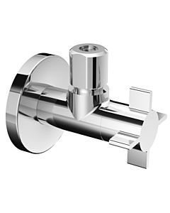 Schell regulating angle valve 053930699 G 2000 / 2 AG x G 3/8 AG, chrome-plated