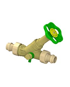 Verrouille la vanne d&#39;écoulement libre 0015871800001 DN 20, 18 mm, AG, avec purge, tige non montante