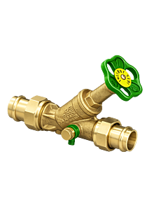 Verrouille la vanne d&#39;écoulement libre 0015872800001 DN 25, 28 mm, AG, avec purge, tige non montante