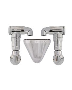 Schlösser tube aerator type E 0082031550001 2-fold, DN 15, 2000 / 2 x 2000 x 2000 / 2 &quot;, chrome-plated