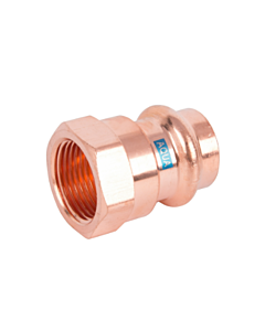 HS AQUAGAS V Transition Piece 28 mm x 1 inch 4502028100 Copper, Female Thread, Press Copper, Fitting for Gas and Water