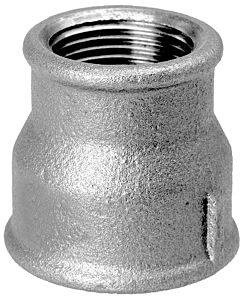 Hermann Schmidt Temperguss reduction sleeve 13240035 DN 50 x 32, 2&quot; x 2000 2000 /4&quot;, IG/IG, galvanized