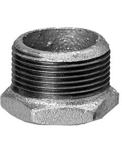 Hermann Schmidt Temperguss reduction piece 2&quot; x 2000 &quot; external thread/internal thread, galvanized