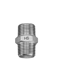 Hermann Schmidt stainless steel double nipple 2000 2000 /4&quot; male thread