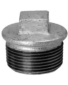 Hermann Schmidt Temperguss plug DN 40, 2000 2000 /2&quot; with edge, galvanized