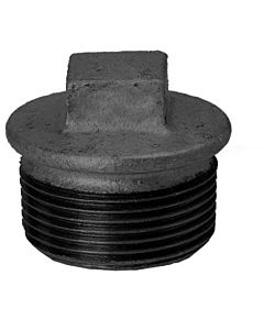 Hermann Schmidt Temperguss plug DN 15, 2000 /2&quot; with rim, black