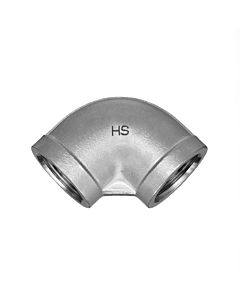 Hermann Schmidt stainless steel angle 2000 /2&quot; 90° internal thread/internal thread