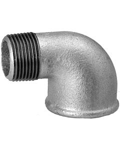 Hermann Schmidt Temperguss 92 Winkel 13092040 DN 40, 1 1/2", 90°, IG/AG, verzinkt