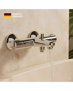 Robinet de baignoire CARLDIX 03000050-00, montage en surface, sans douchette, 1/2&quot;, chromé