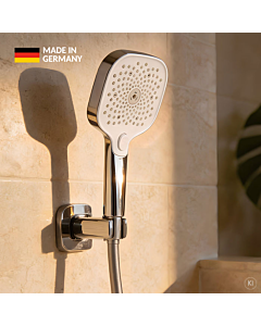 CARLDIX hand shower 16110003-00 softedge, 130 mm, 3 spray patterns, chrome