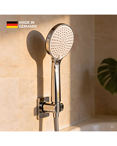 CARLDIX Hand Shower 15010003-00 round, 110 mm, 3 spray patterns, chrome