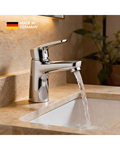 CARLDIX Waschtischarmatur 01000011-00 115 mm Ausladung, ohne Ablaufgarnitur, chrom