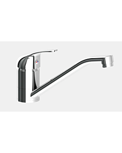 Heinrich Schulte alpha_100 mitigeur d&#39;évier Z058832-00010 chromé, pour basse pression, bec orientable