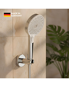 CARLDIX Hand Shower 16010003-00 round, 110 mm, 3 spray patterns, chrome