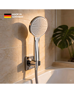 CARLDIX hand shower 15010001-00 round, 110 mm, 1 spray pattern, chrome