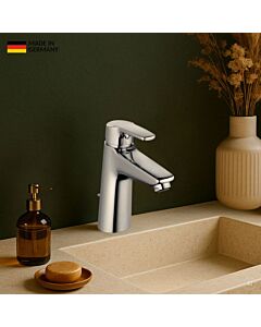 Mitigeur de lavabo CARLDIX 02000012-00, saillie de 125 mm, avec bonde, chromé