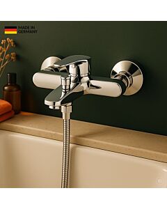 Robinet de baignoire CARLDIX 02000030-00, montage en surface, sans ensemble de douche, chromé