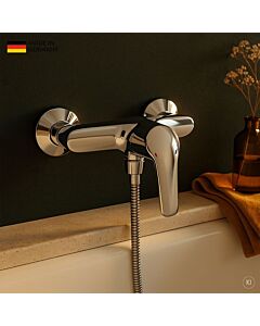 Robinet de douche CARLDIX 02000040-00, montage en surface, sans ensemble de douche, chromé